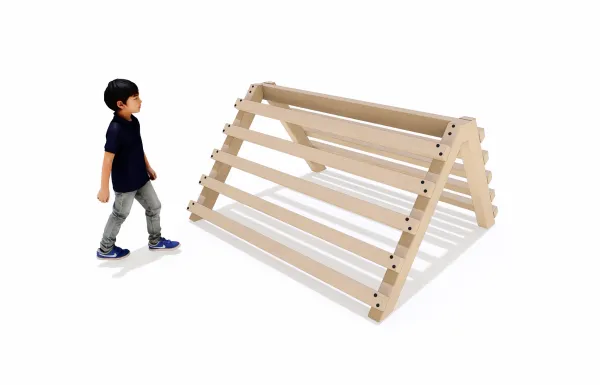 Home Front Ladder Wall play trail